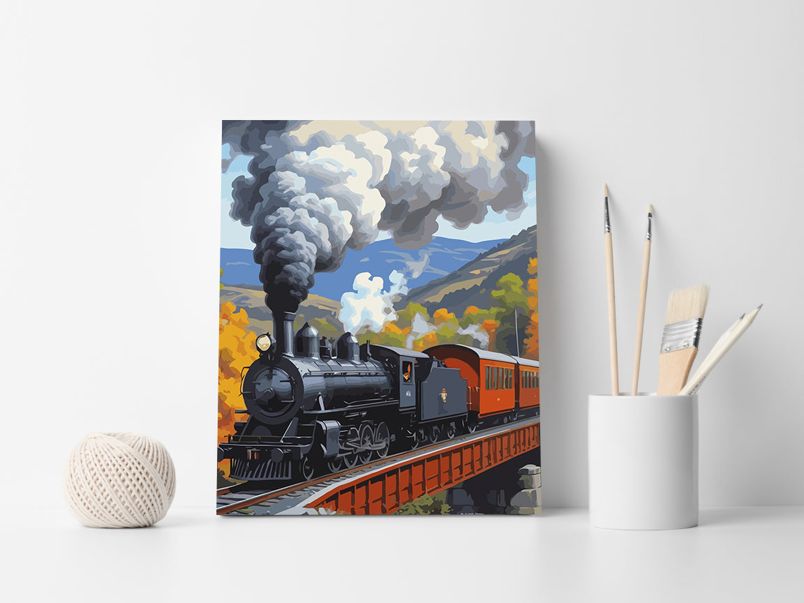 Set Pictură pe numere – Tren cu Aburi 6120