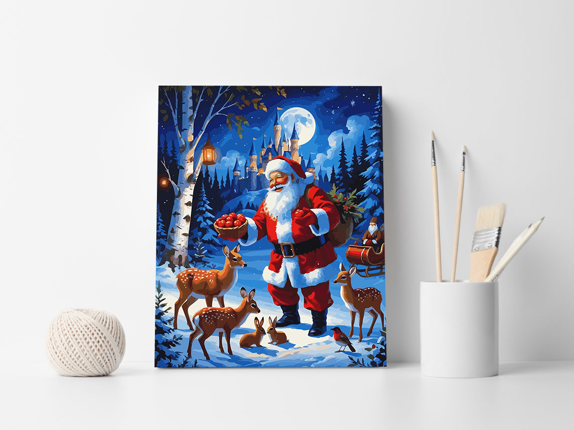 Set Pictură pe numere – Moș Crăciun 6158