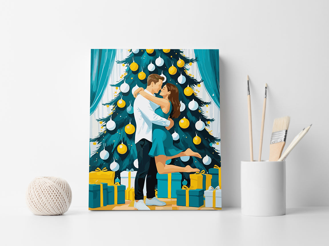 Set Pictură pe numere – Îndrăgostiți De Sărbători 6169