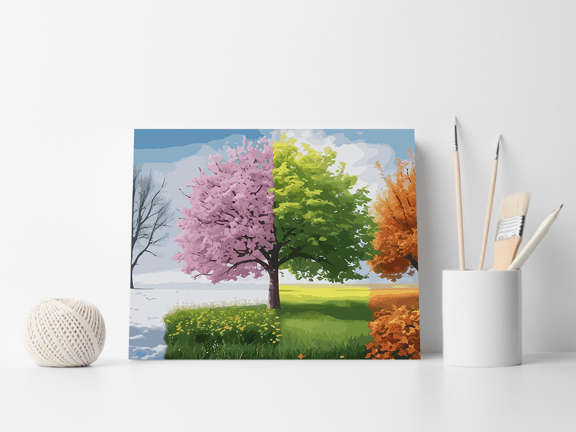 Set Pictură pe numere – Patru Anotimpuri 6087