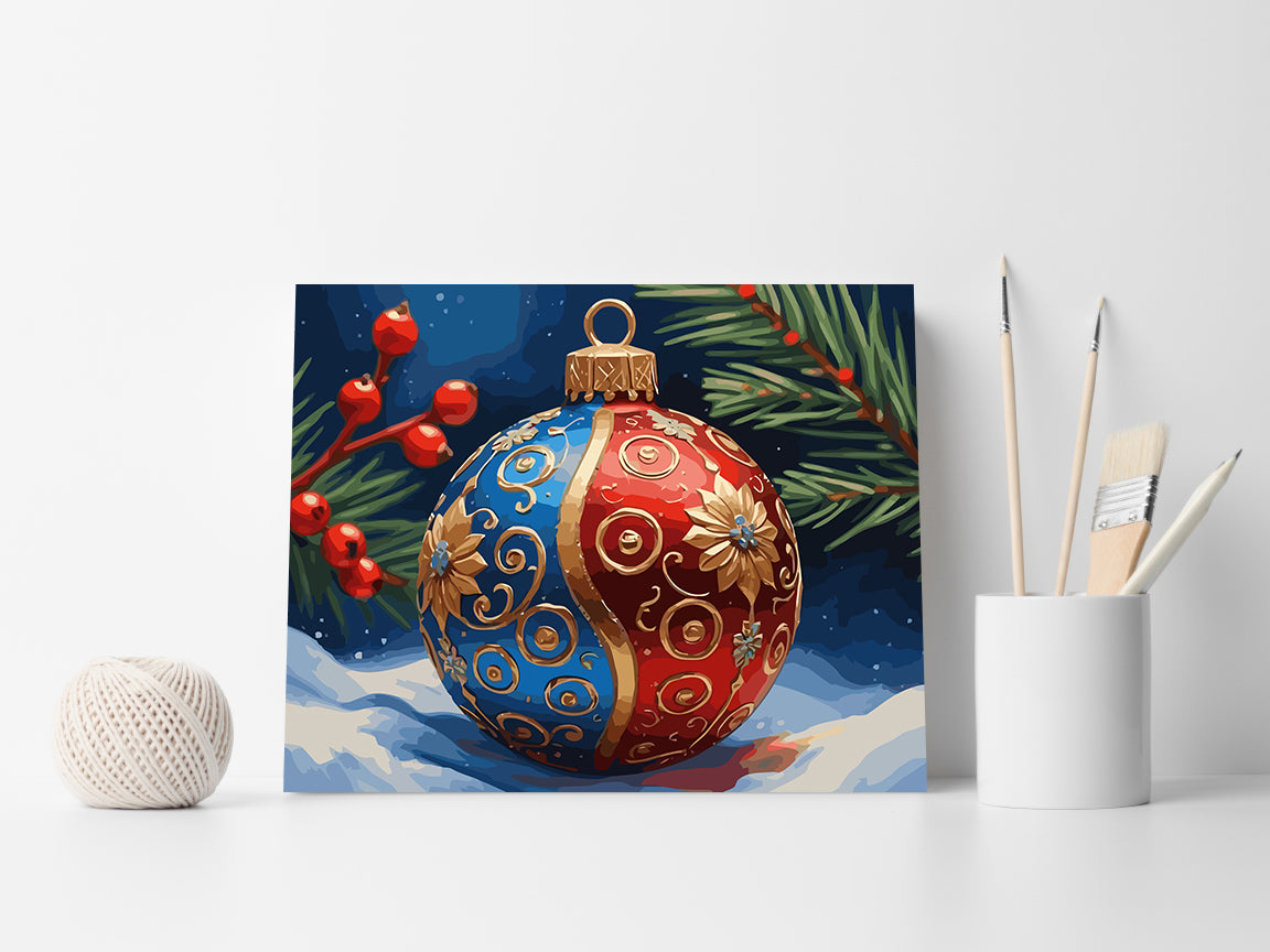 Set Pictură pe numere – Decorațiuni De Crăciun 6139