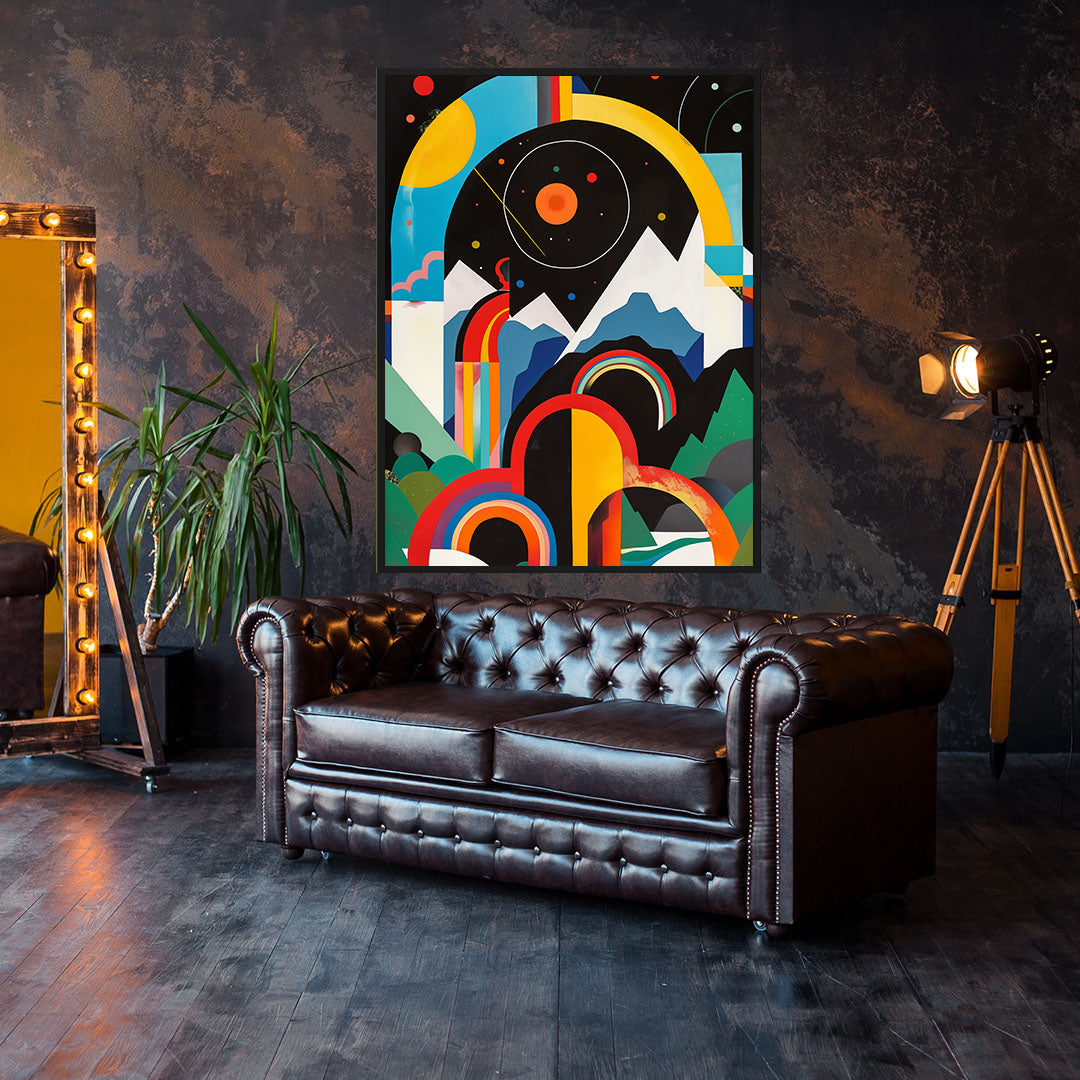 Leinwandgemälde - Abstrakte Geometrie Kunst