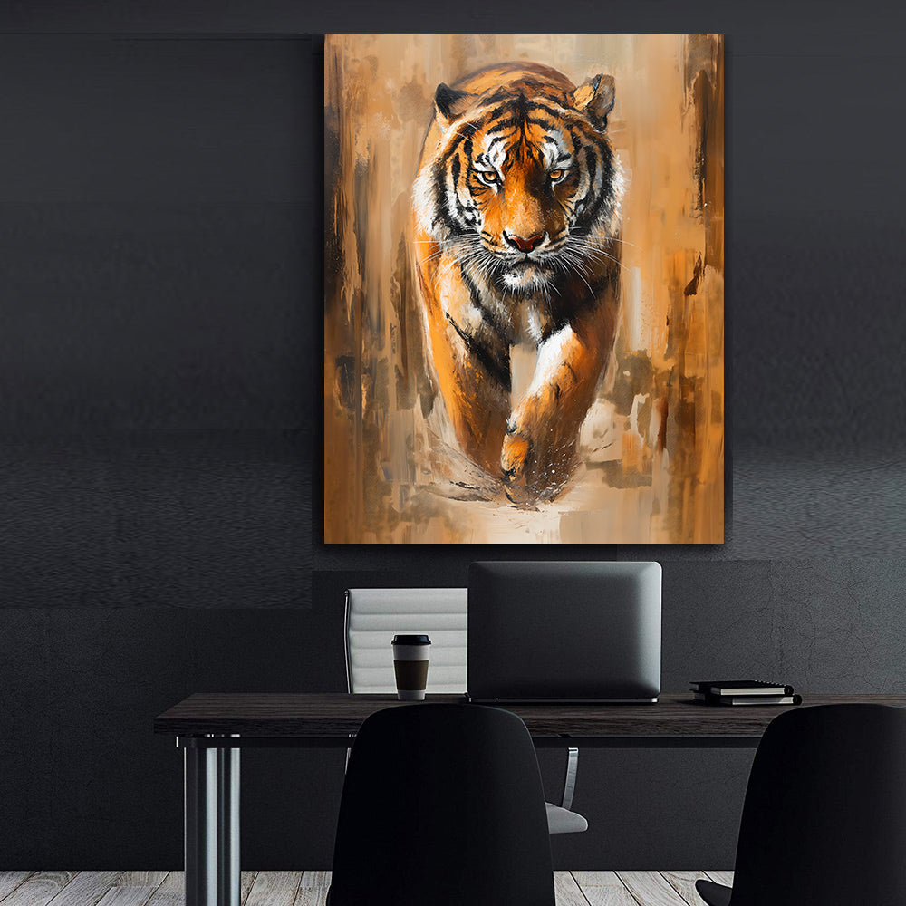Peinture sur toile - Bougie allumée