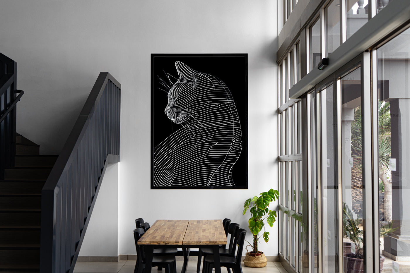 Peinture sur toile - Bougie allumée