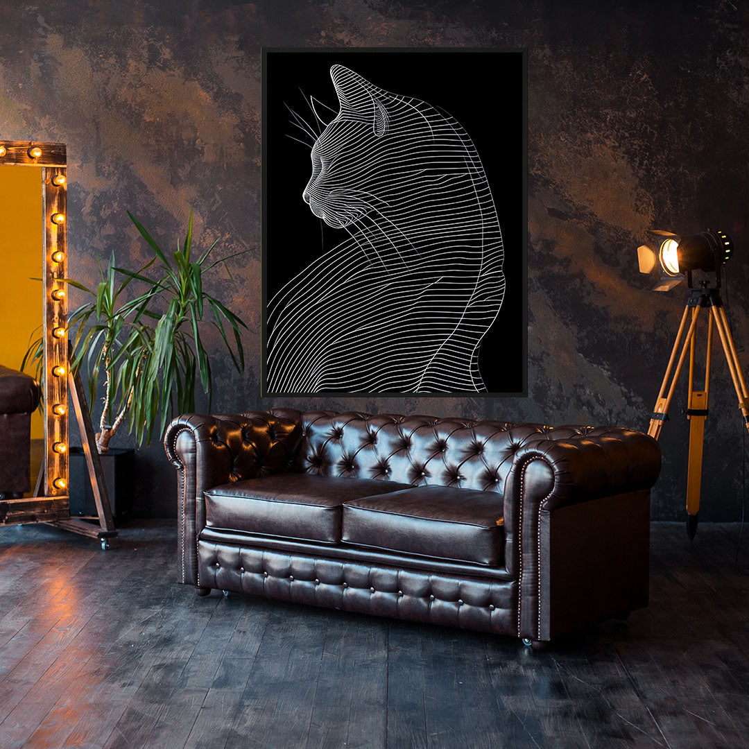 Peinture sur toile - Bougie allumée