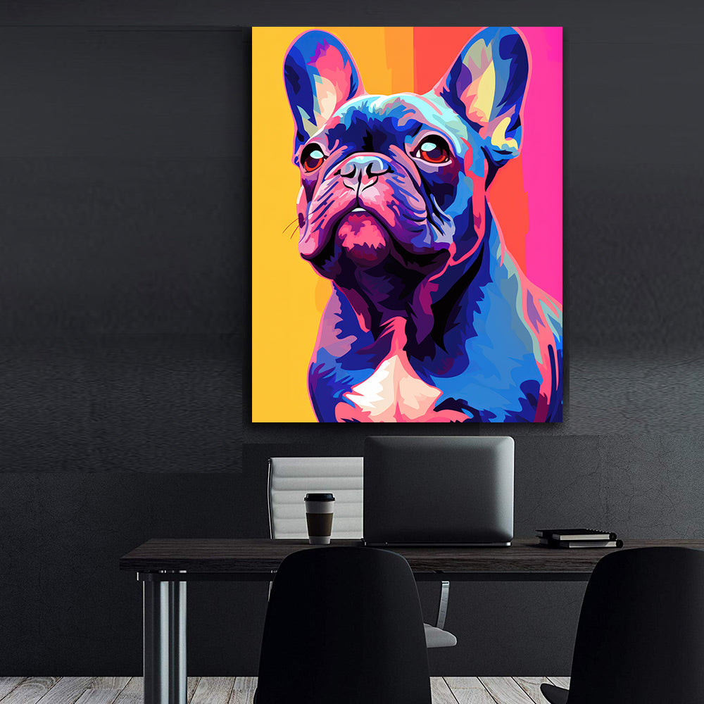 Peinture sur toile - Bougie allumée