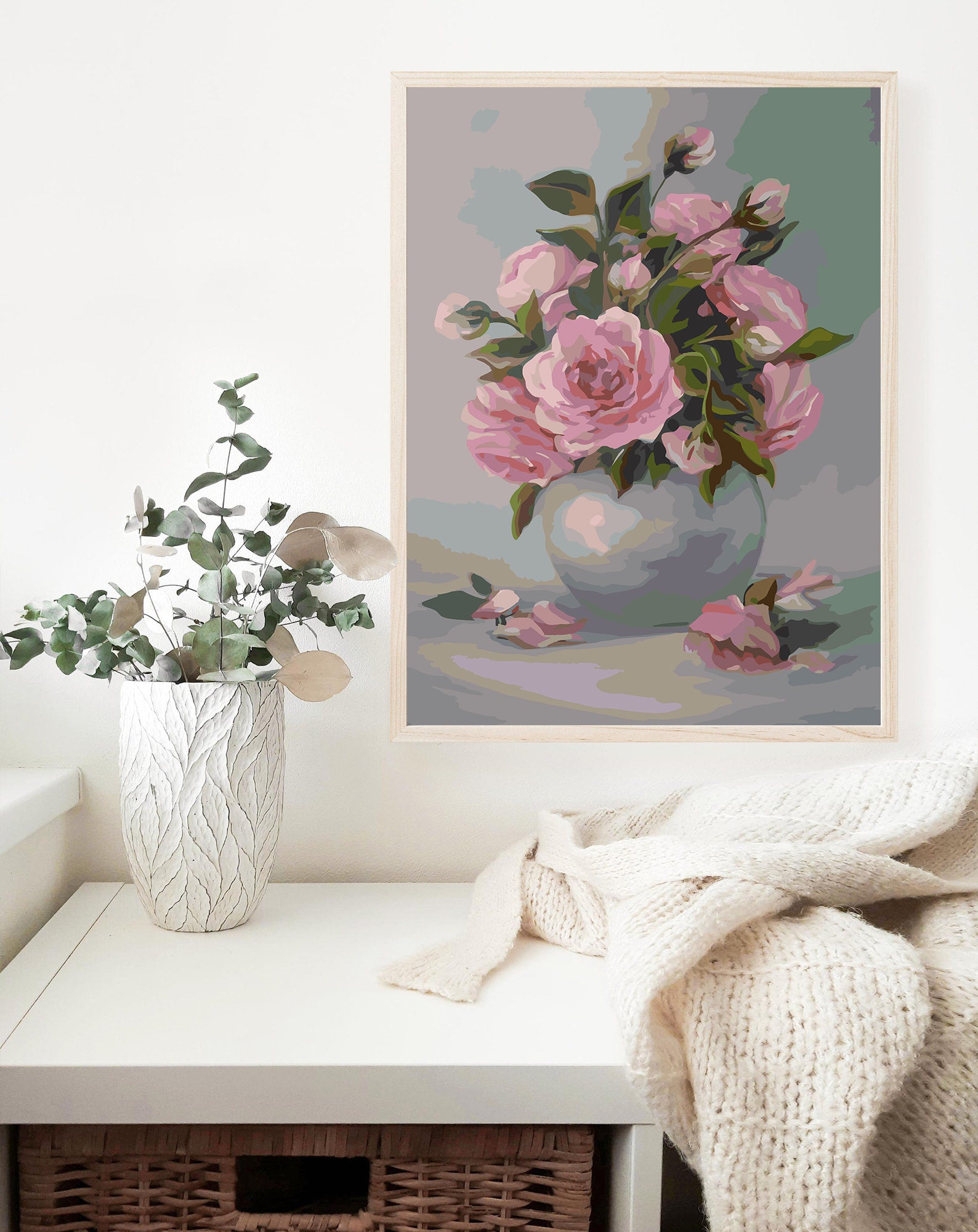 Malen nach Zahlen - Blumen in einer Vase 4155