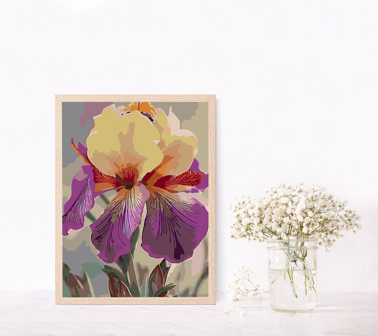 Malen nach Zahlen - Blumen in einer Vase 4156