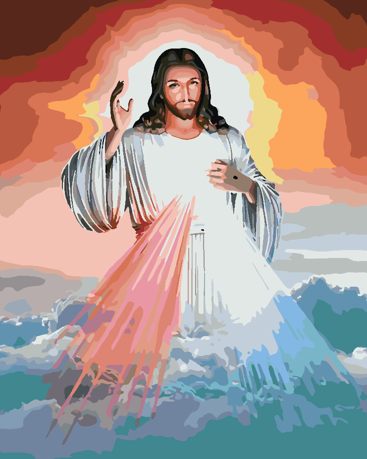 Peinture par numéros - Jésus Christ 4187