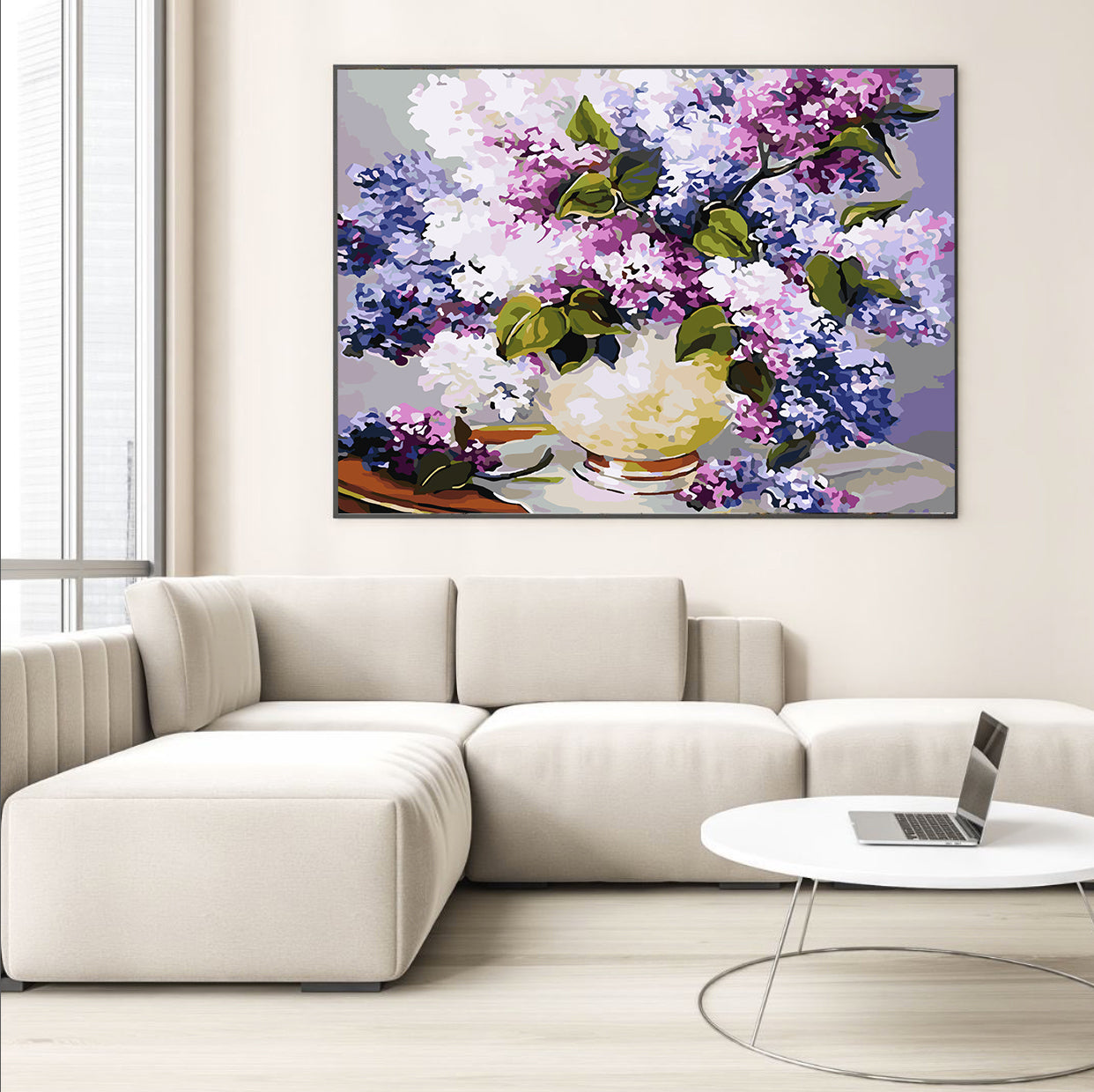 Malen nach Zahlen - Blumen in einer Vase 4215