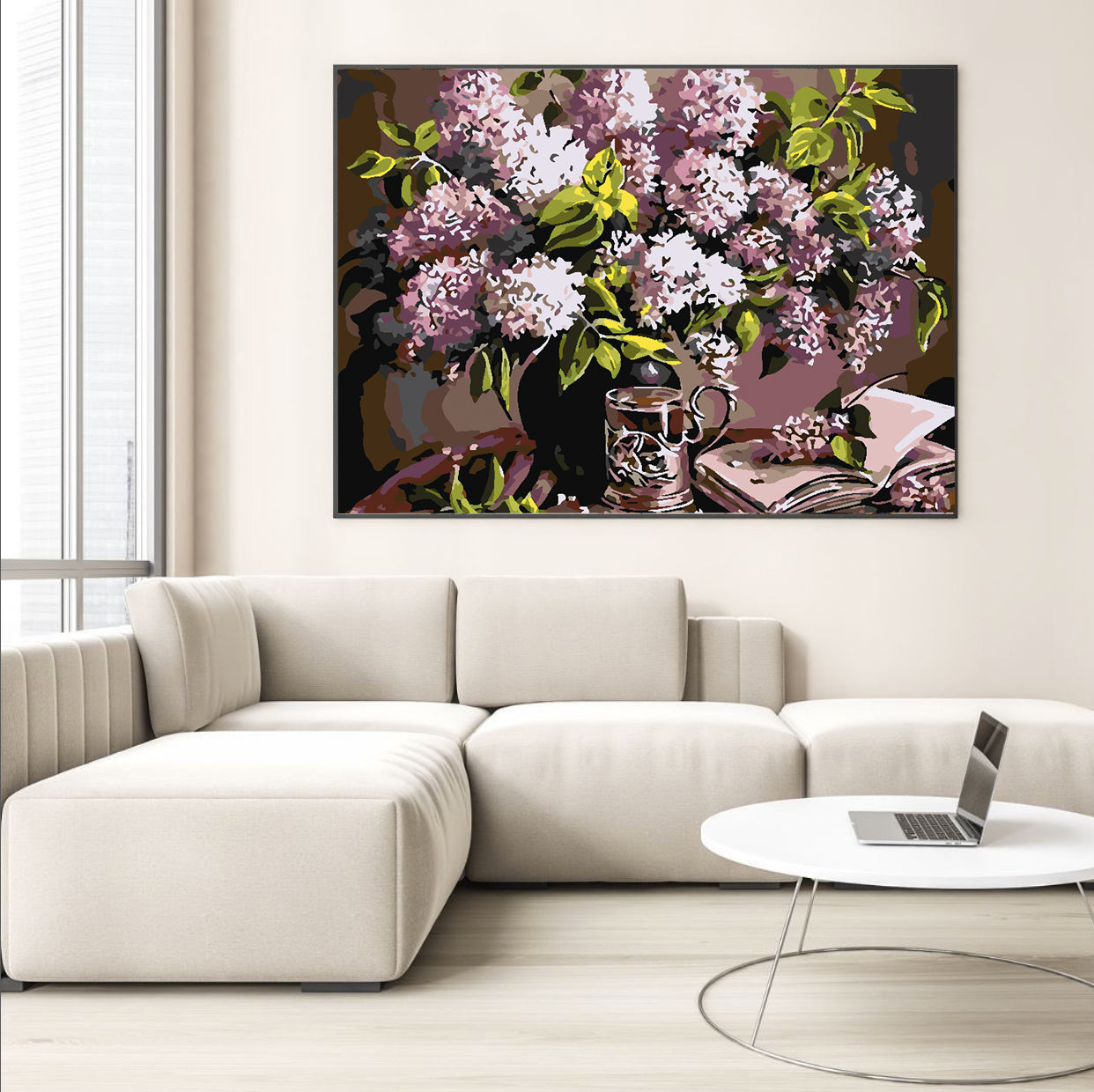 Malen nach Zahlen - Blumen in einer Vase 4217