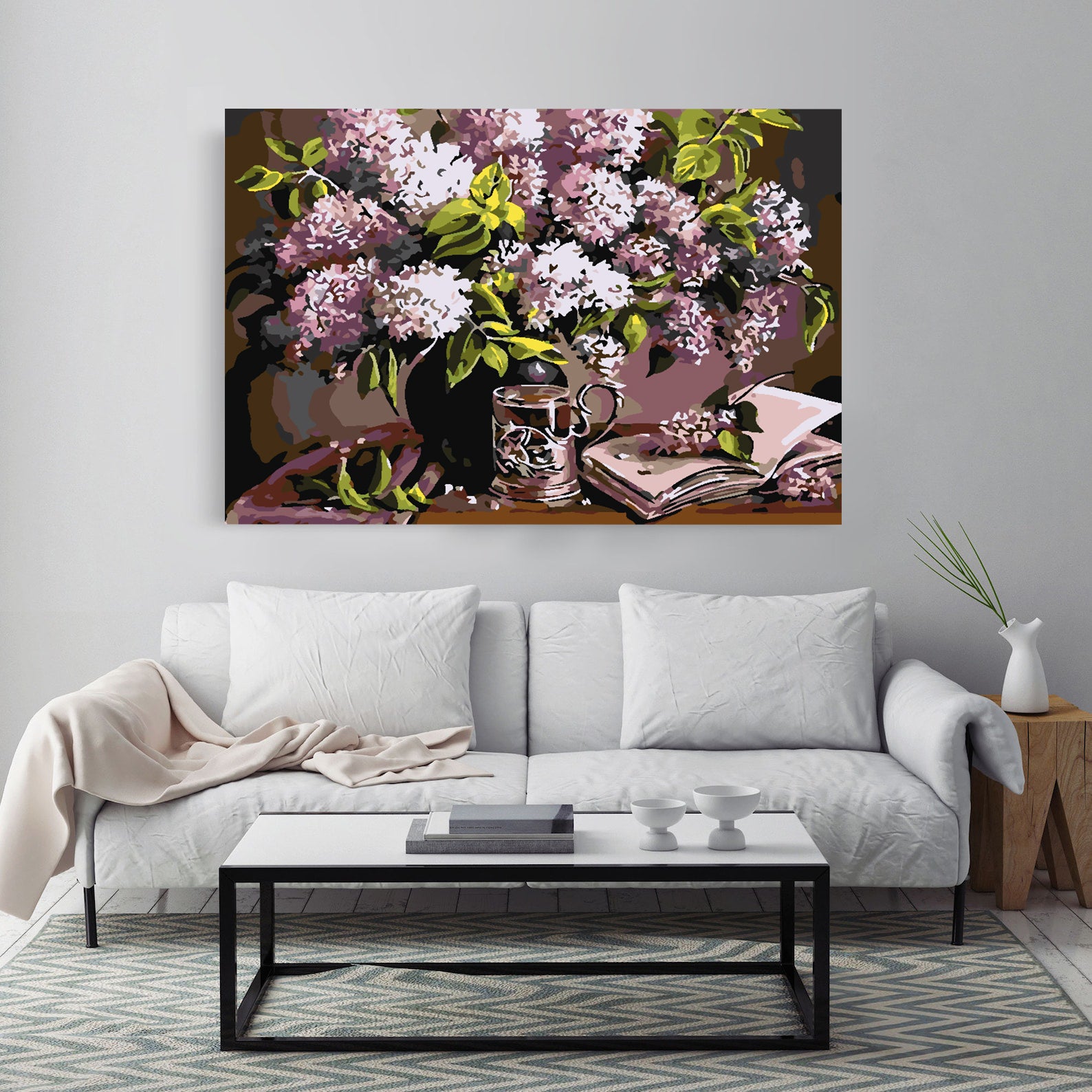 Malen nach Zahlen - Blumen in einer Vase 4217