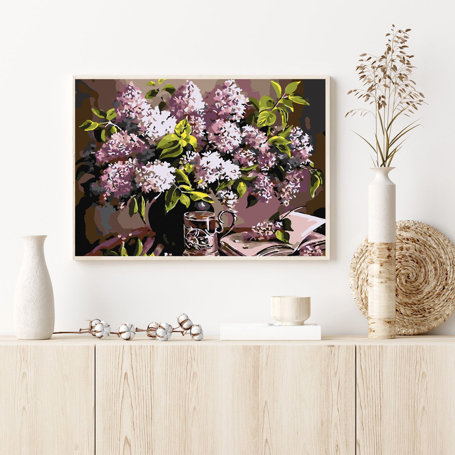 Malen nach Zahlen - Blumen in einer Vase 4217