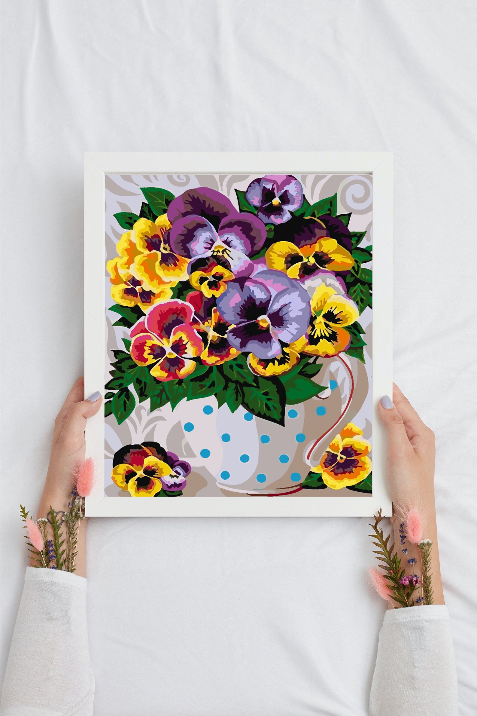 Malen nach Zahlen - Blumen in einer Vase 4333