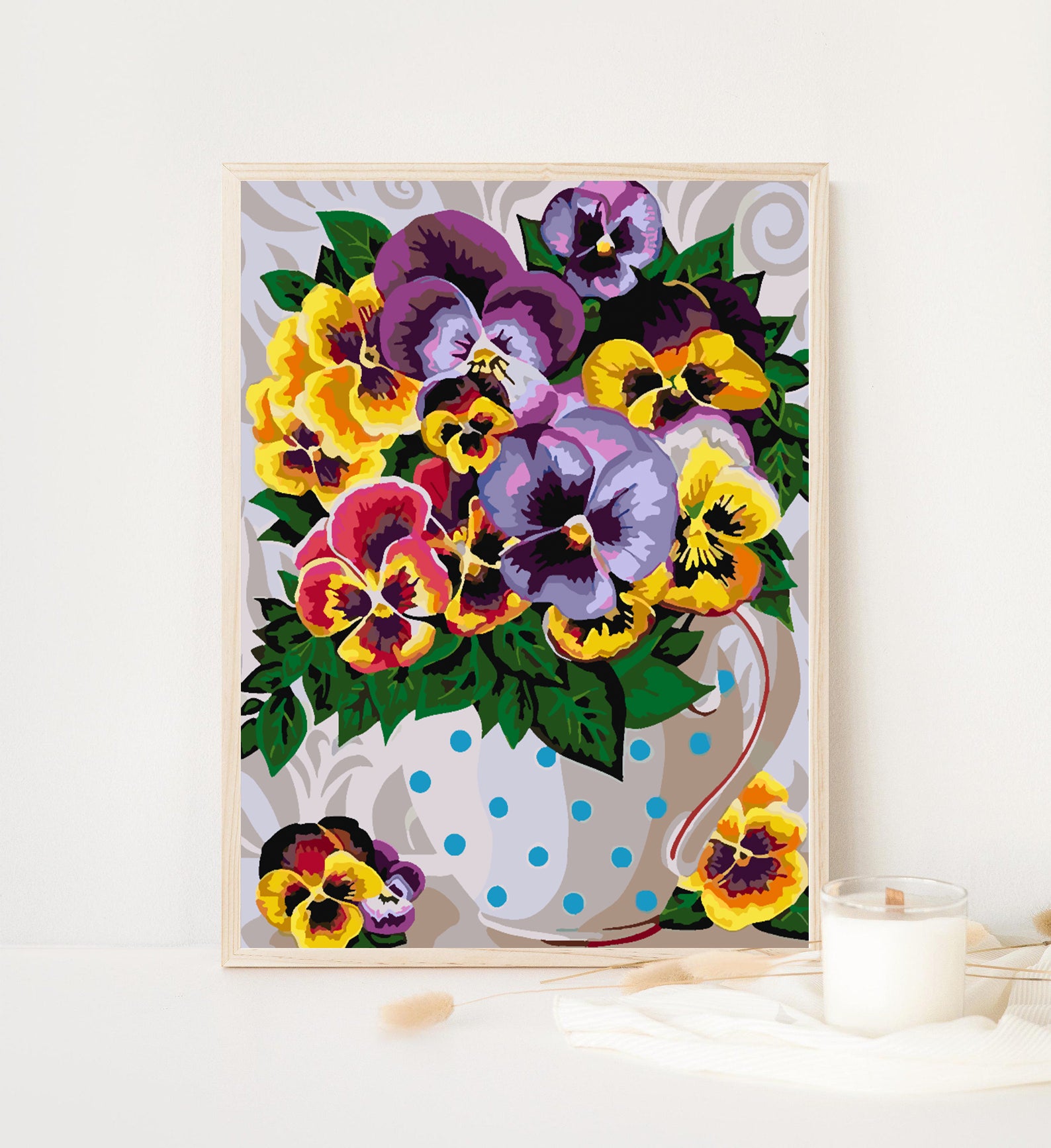Malen nach Zahlen - Blumen in einer Vase 4333