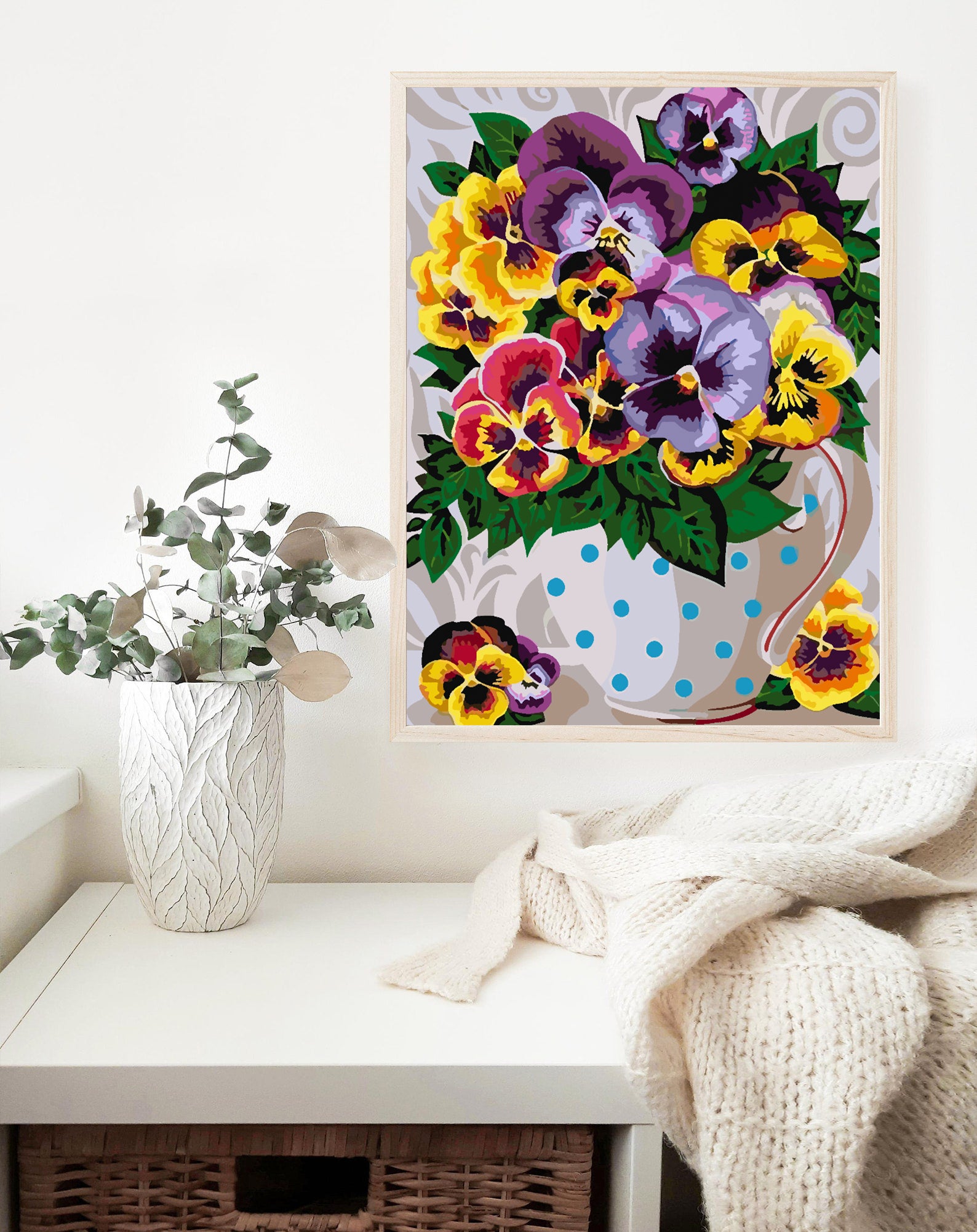 Malen nach Zahlen - Blumen in einer Vase 4333