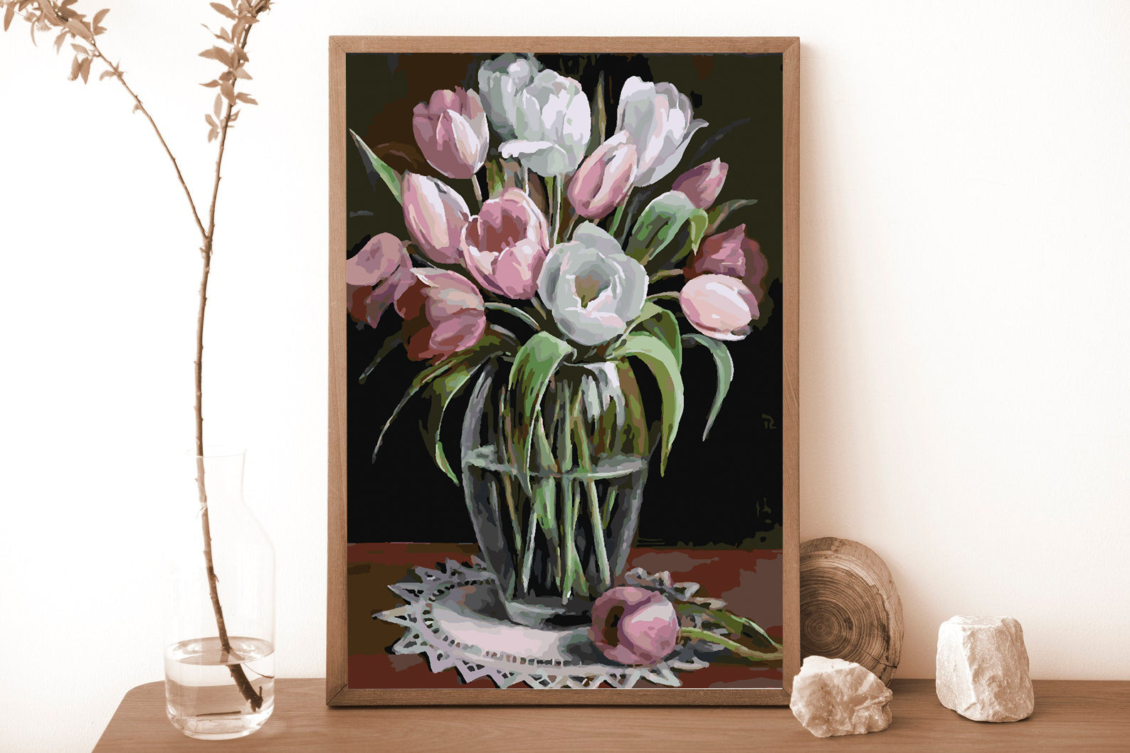 Malen nach Zahlen - Tulpen in einer Vase 4343