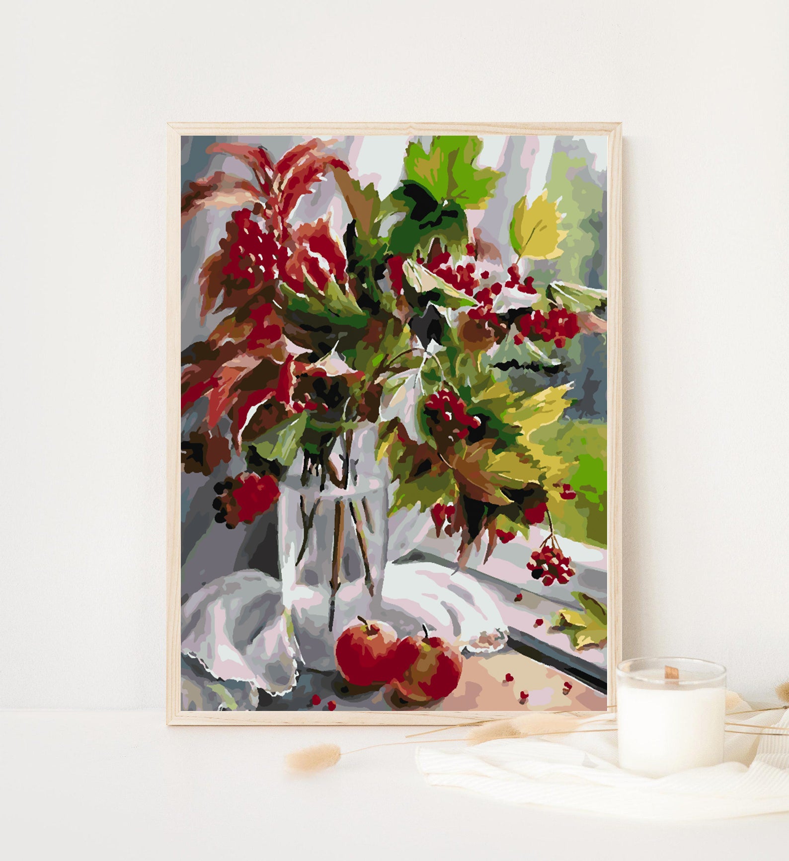 Malen nach Zahlen - Blumen in einer Vase 4351
