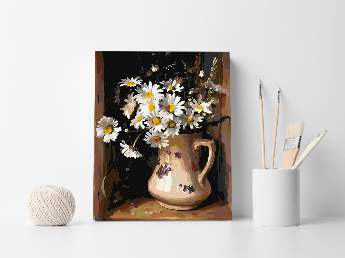Malen nach Zahlen - Blumen in einer Vase 4385