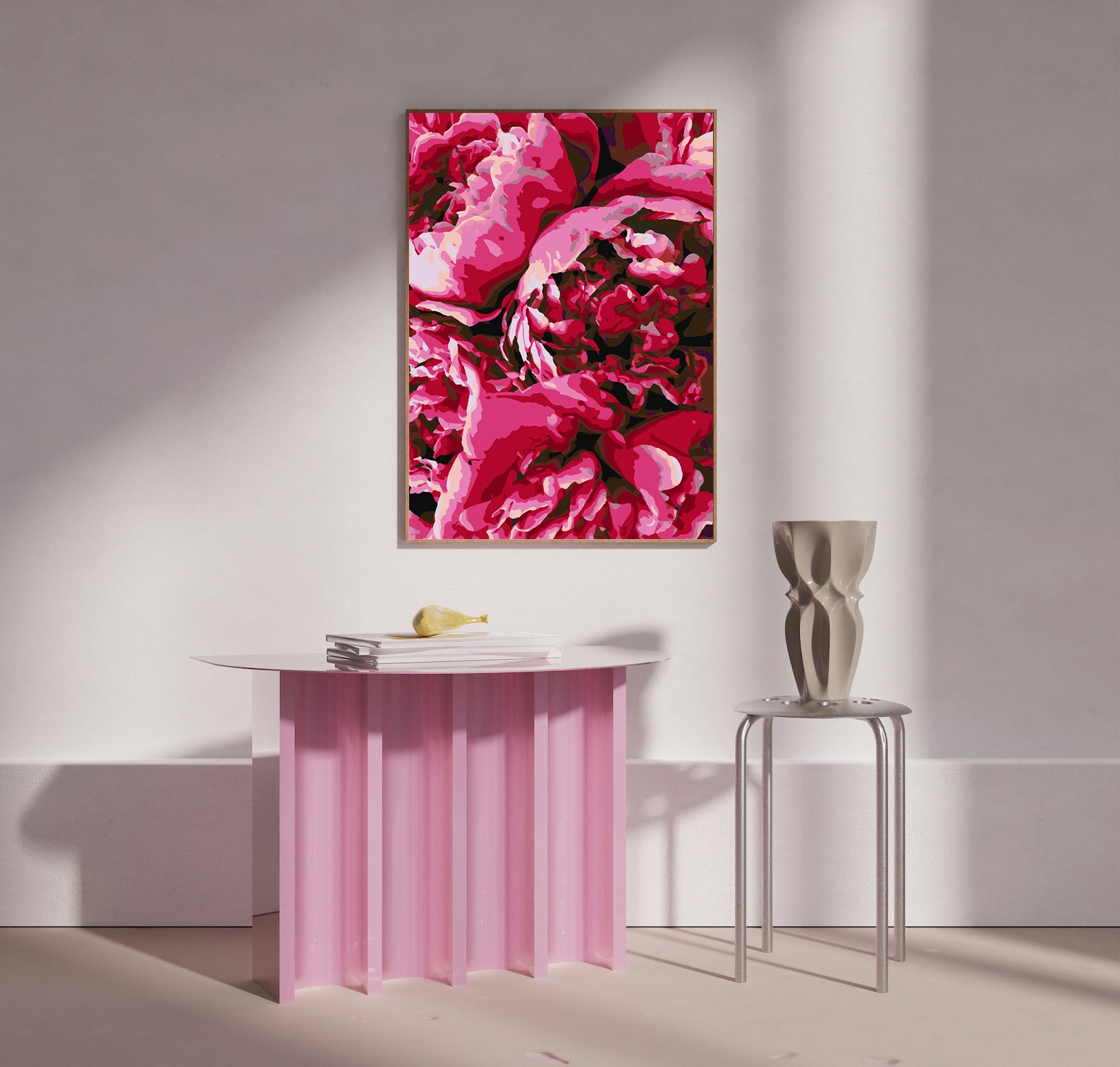 Malen nach Zahlen - Rosa Pfingstrosen 4405