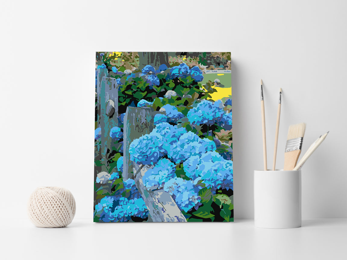 Malen nach Zahlen - Blaue Blumen 4418