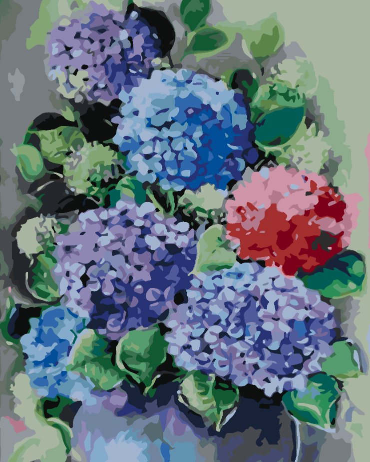 Pictura pe numere - Flori 4427