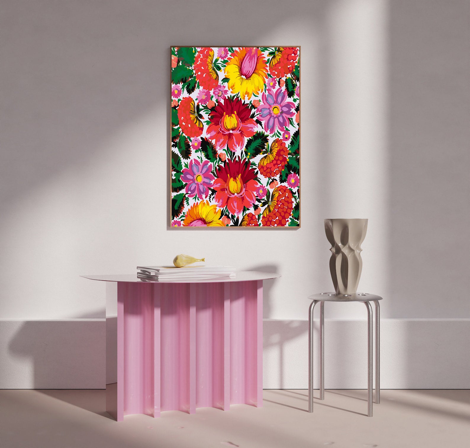 Pictura pe numere - Flori Multicolore 4438