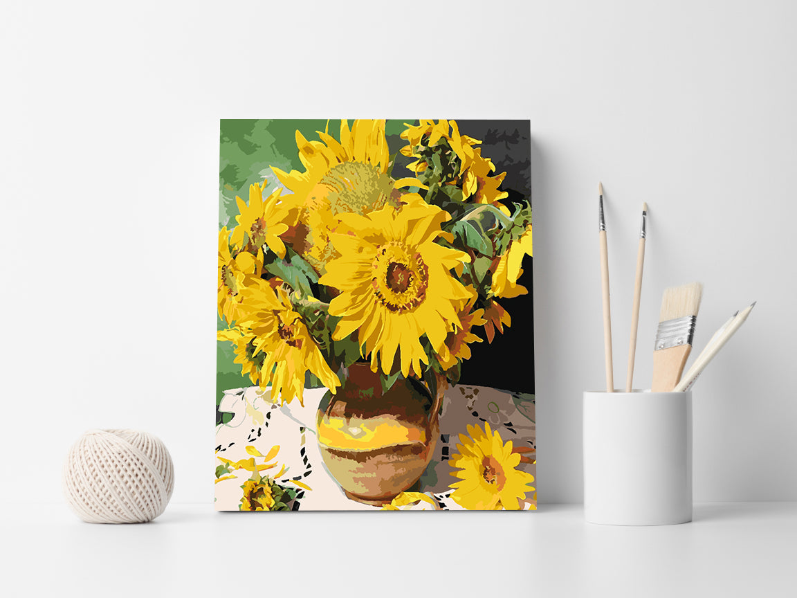 Malen nach Zahlen - Gelbe Blumen 4441