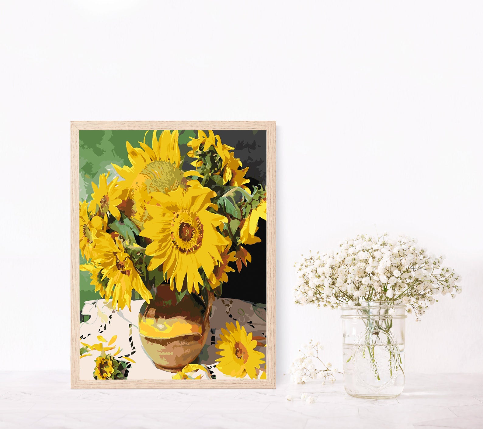 Malen nach Zahlen - Gelbe Blumen 4441