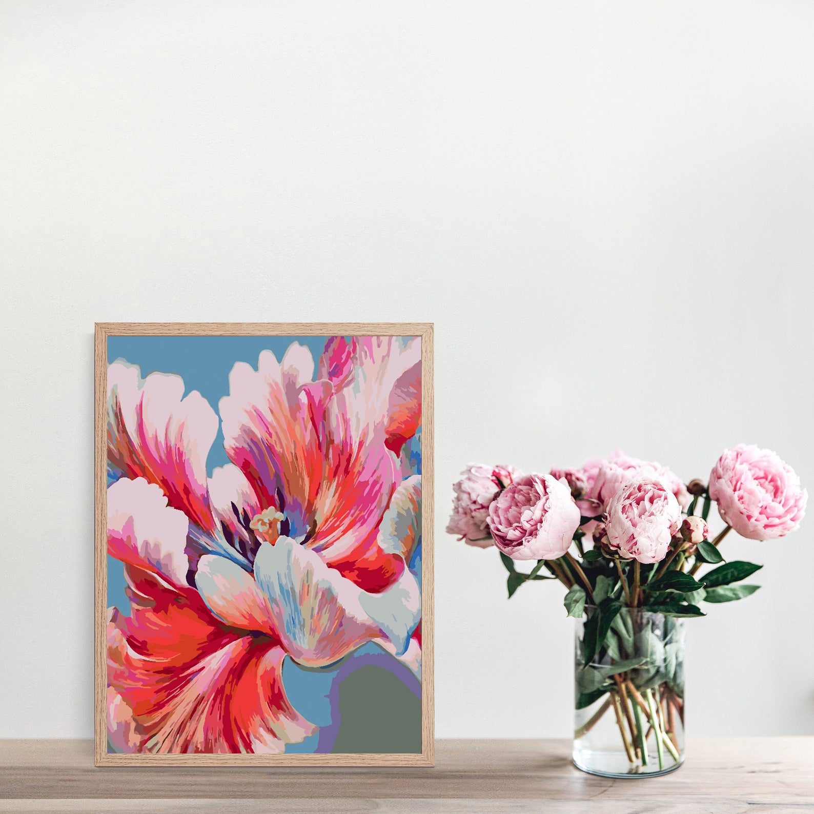 Pictura pe numere - Flori 4464