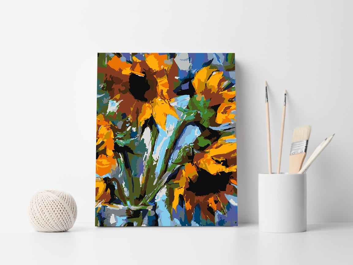 Malen nach Zahlen - Blumen in einer Vase 4473