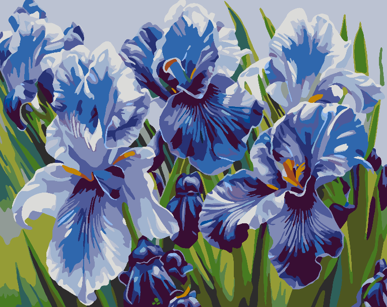 Pictura pe numere - Flori Violet 4514