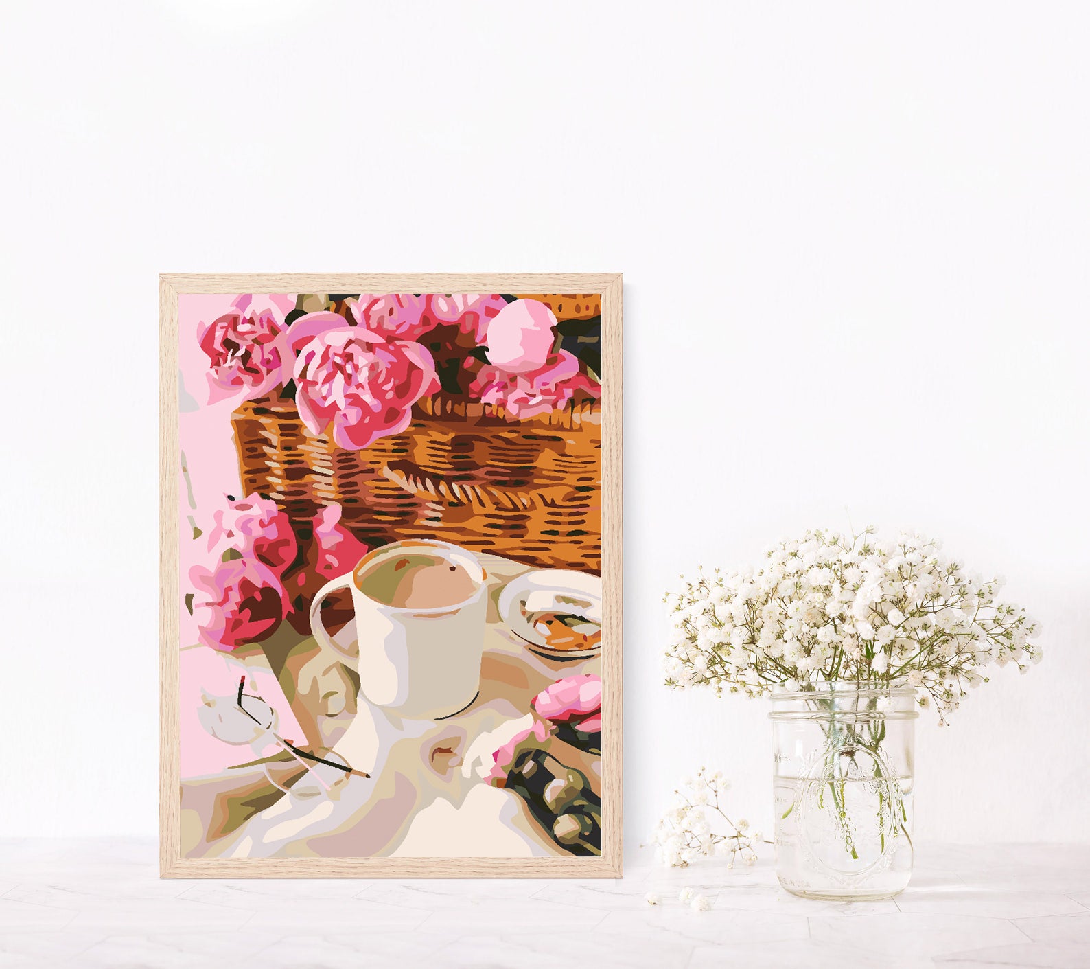 Malen nach Zahlen - Kaffee und Süßigkeiten 4571