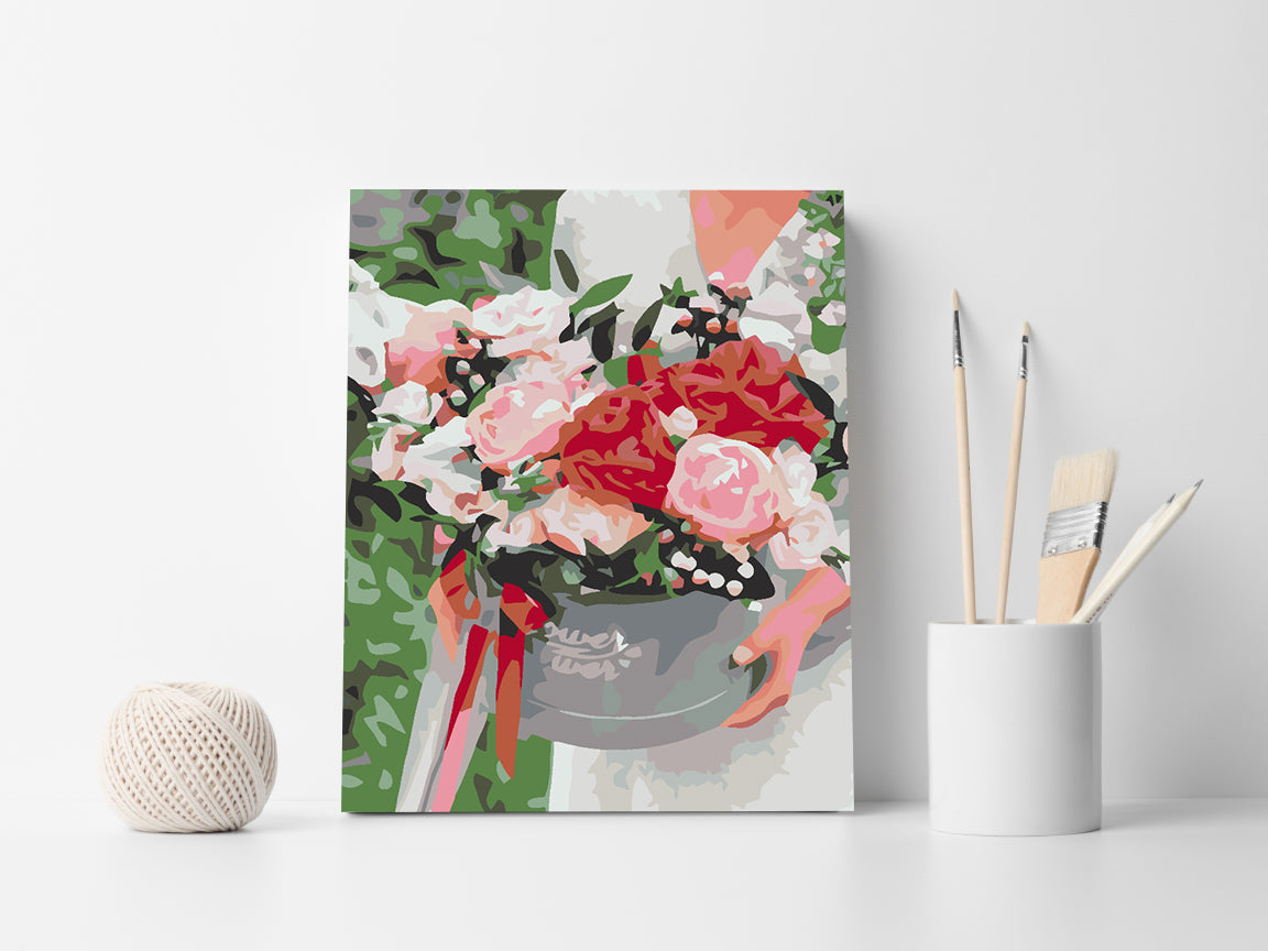 Malen nach Zahlen - Flowers in the Box 4600