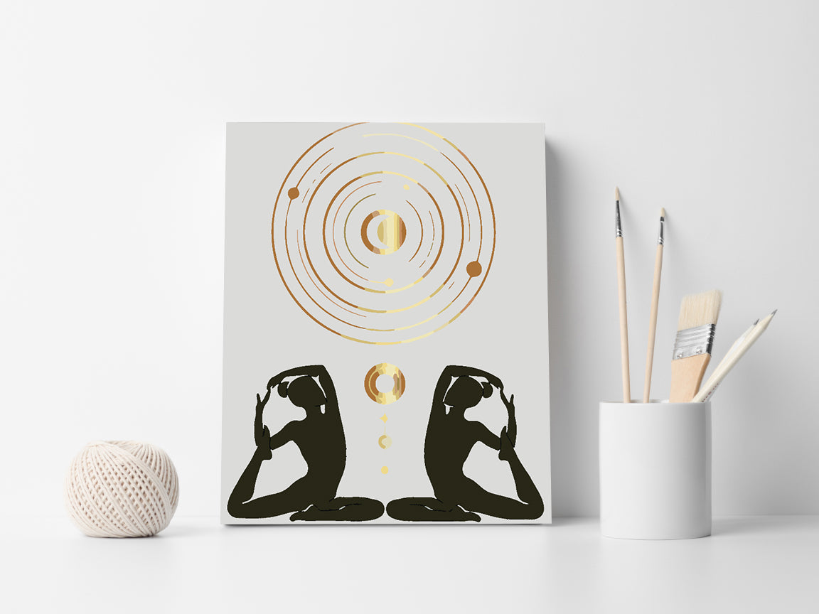 Malen nach Zahlen - Yoga 4608