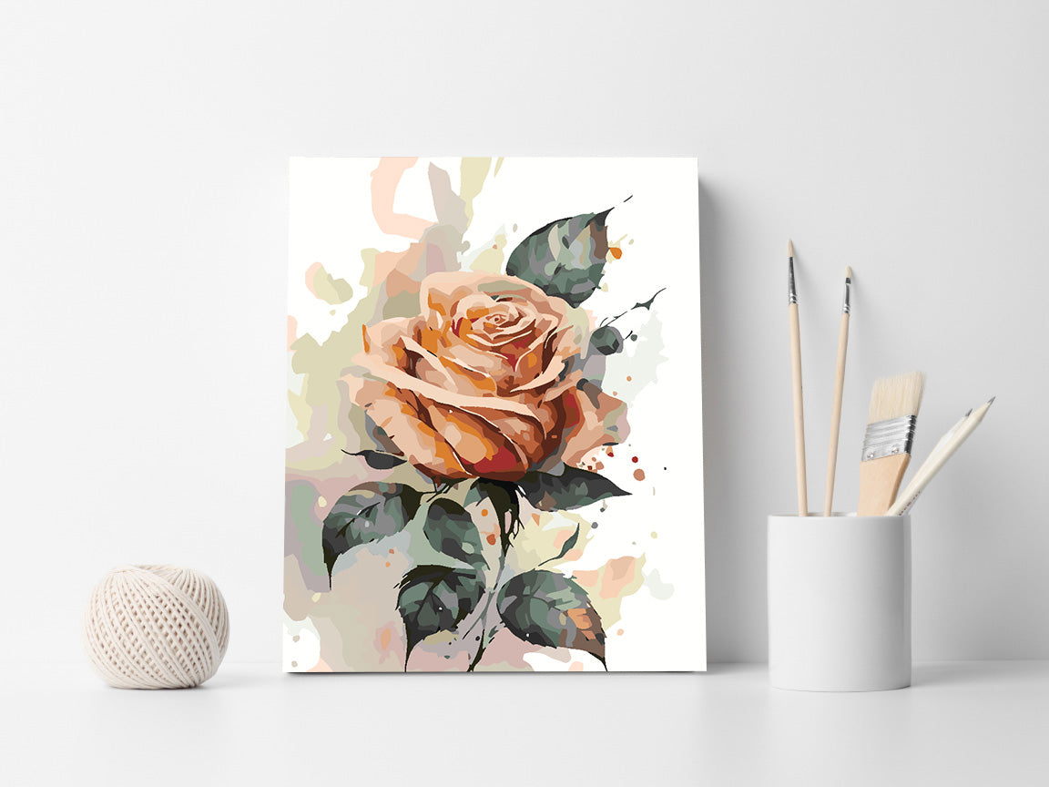 Peinture par numéros - Rose Orange 4699