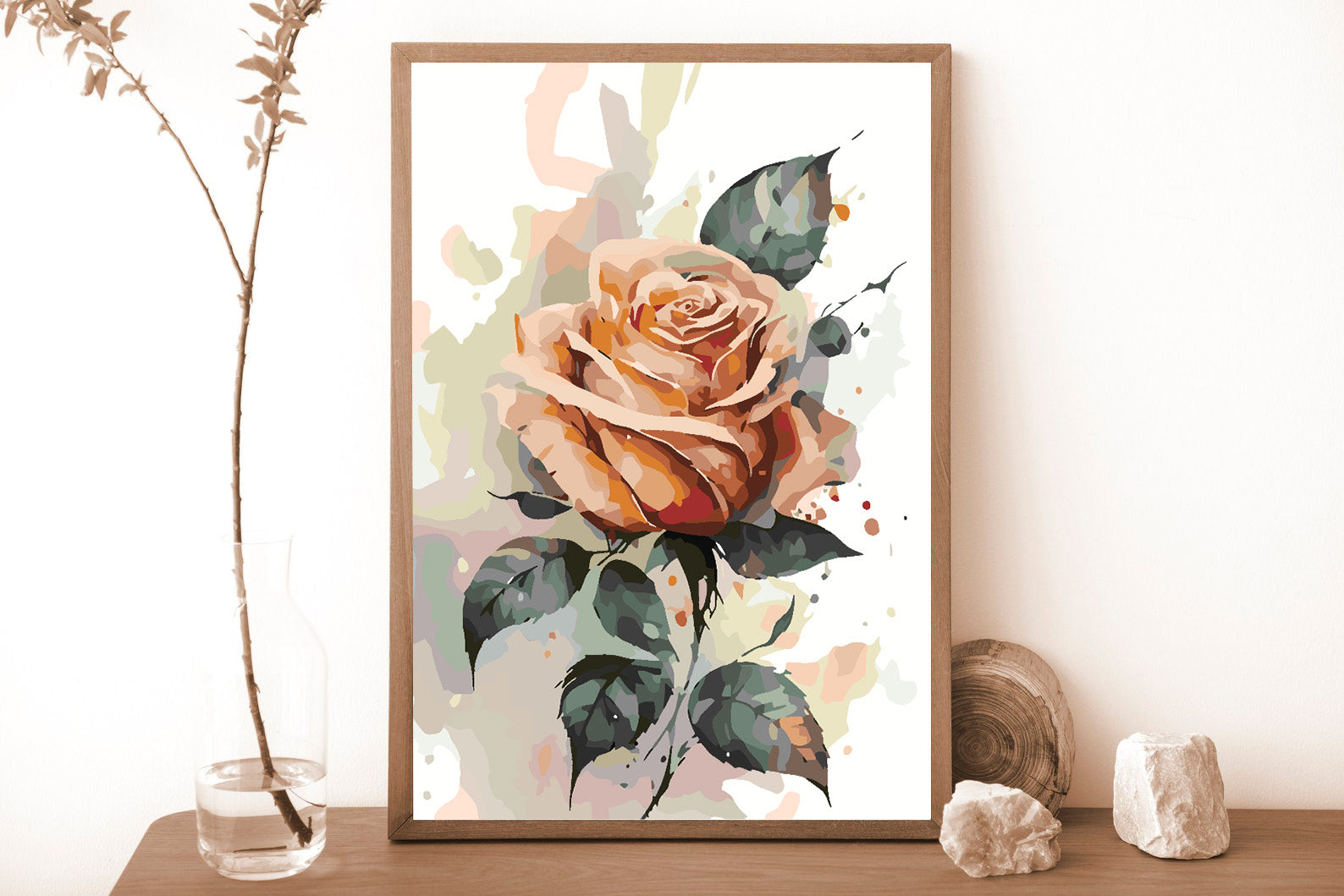Peinture par numéros - Rose Orange 4699