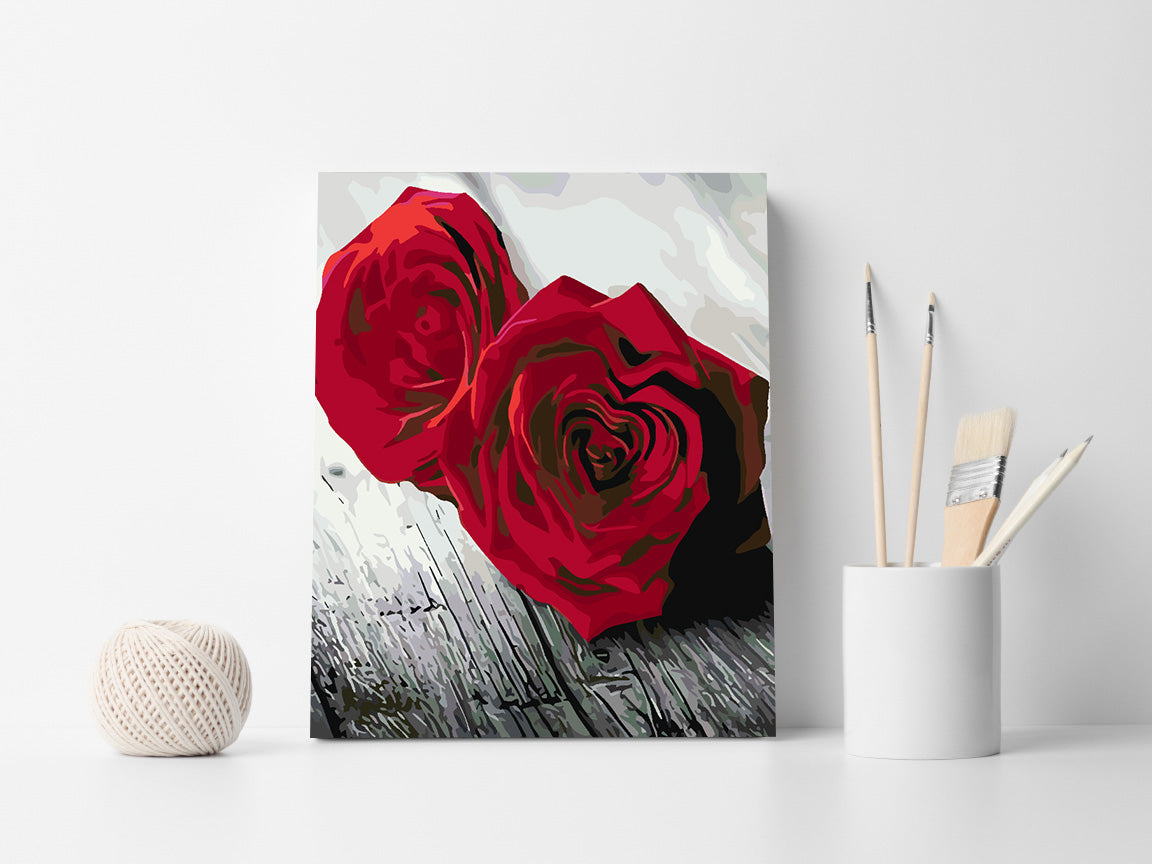 Peinture par numéros - Roses rouges 4705