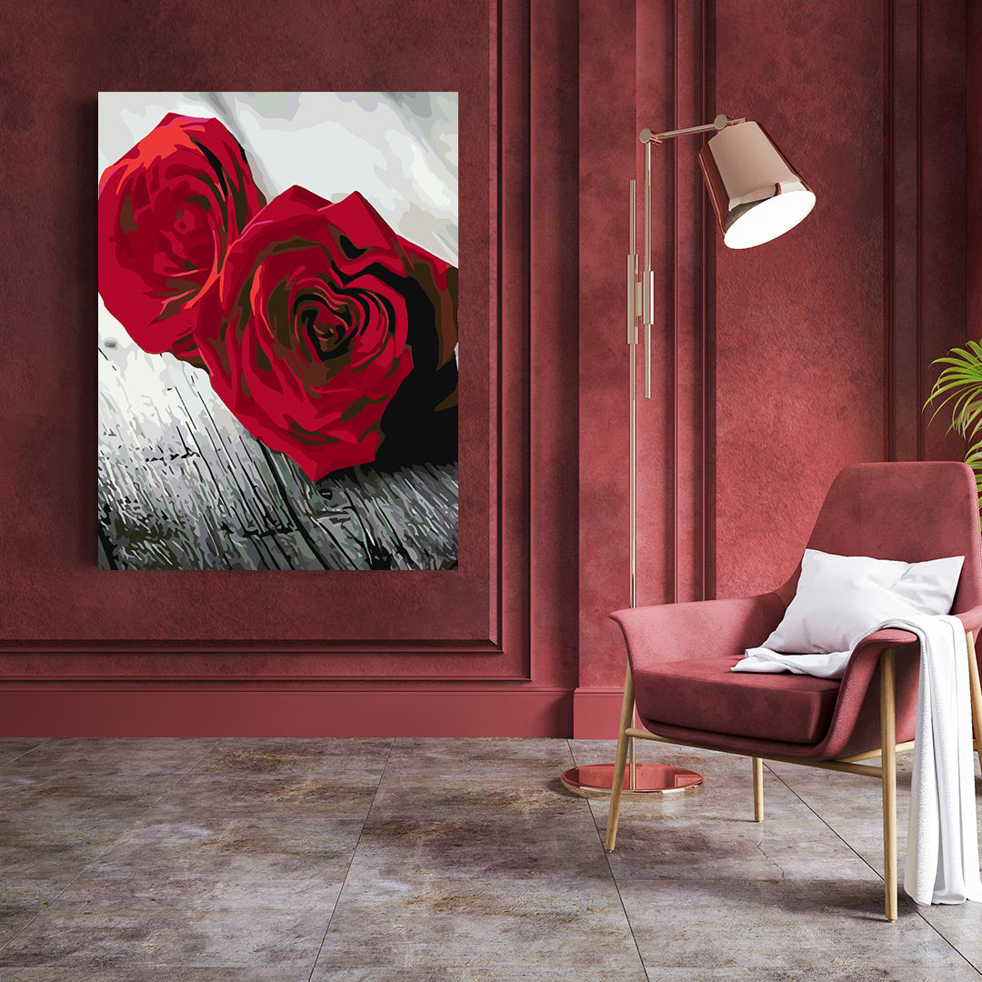 Peinture par numéros - Roses rouges 4705