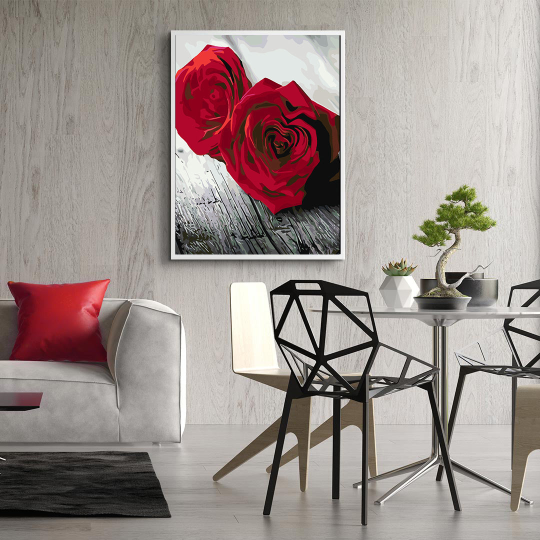 Peinture par numéros - Roses rouges 4705