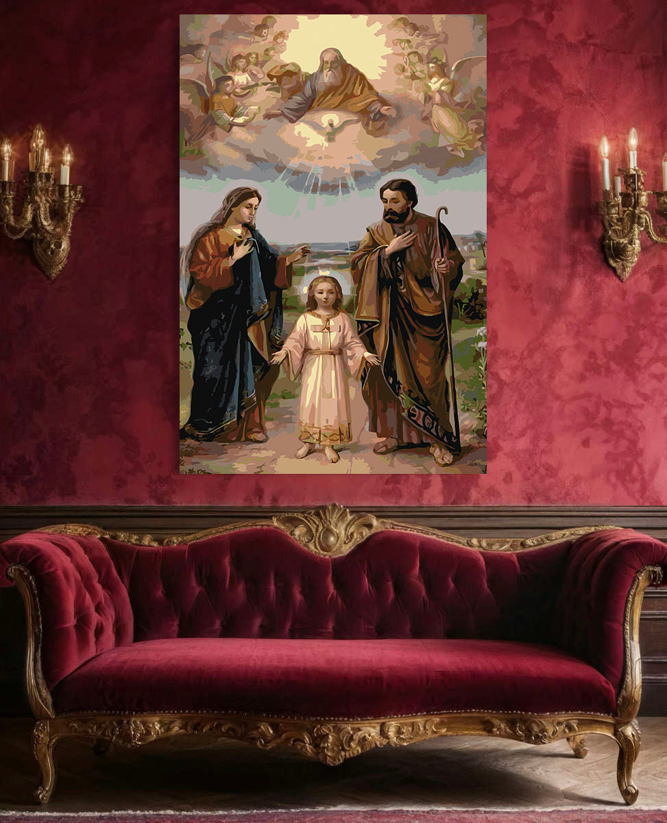 Set Pictură pe numere – Familia Sfântă 4725