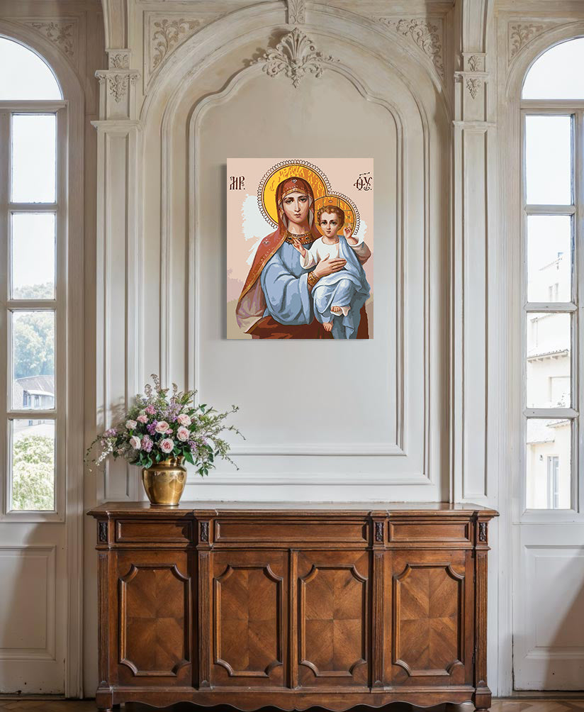 Set Pictură pe numere – Sfânta Maria Și Isus Hristos 6010