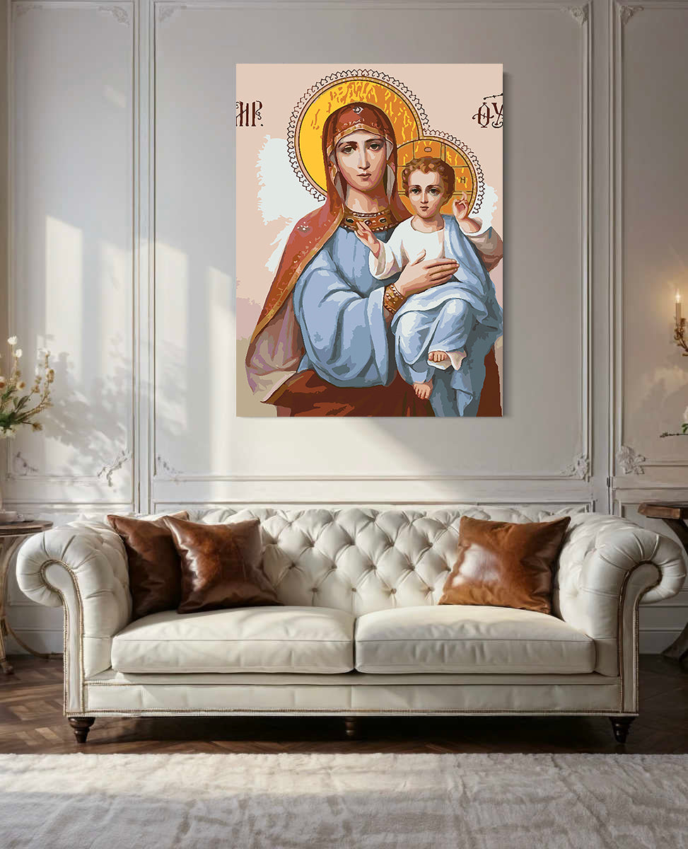 Set Pictură pe numere – Sfânta Maria Și Isus Hristos 6010