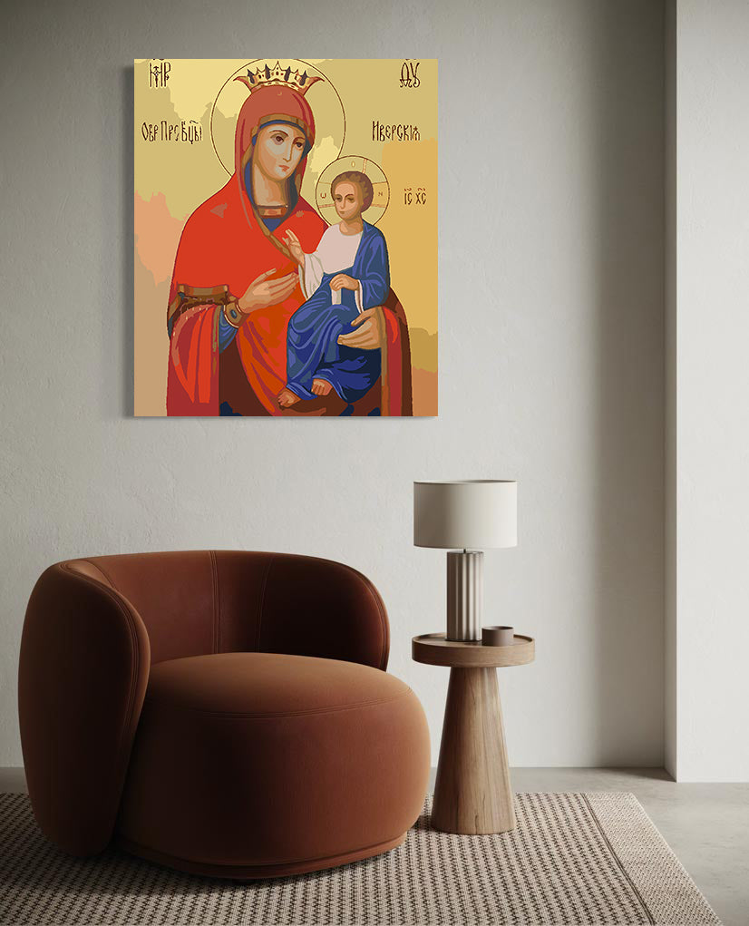 Set Pictură pe numere – Sfânta Maria Și Isus Hristos 6011