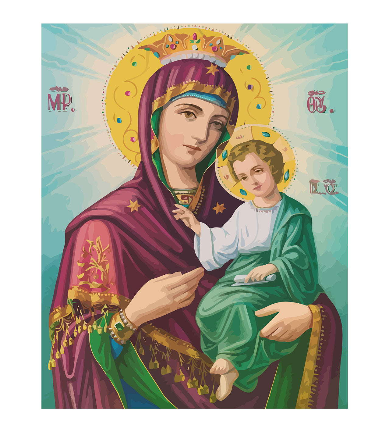 Set Pictură pe numere – Maica Domnului 6031