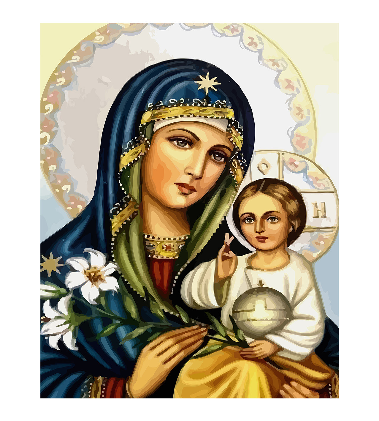 Set Pictură pe numere – Maica Domnului 6032