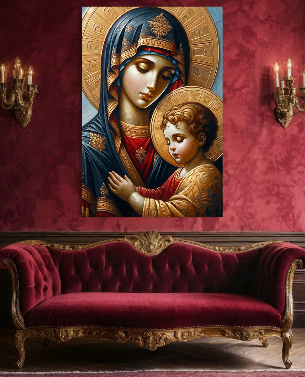 Set Pictură pe numere – Maica Domnului 6049