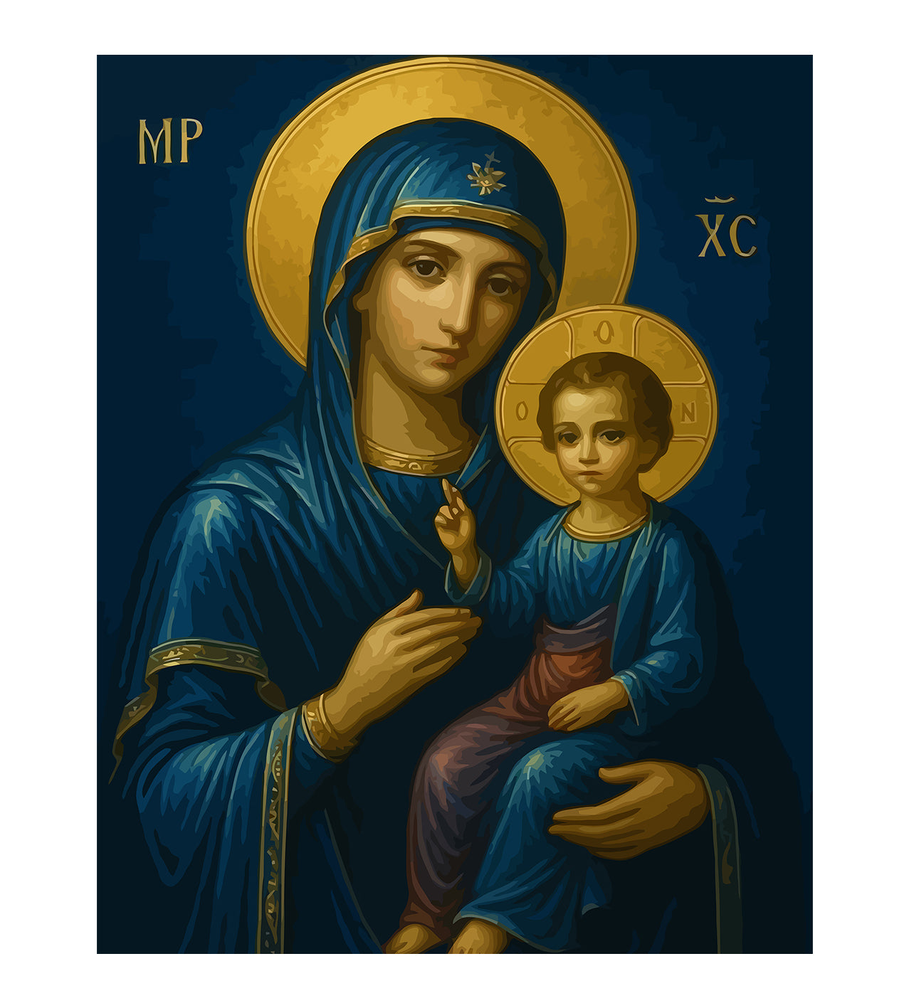 Set Pictură pe numere – Maica Domnului 6051