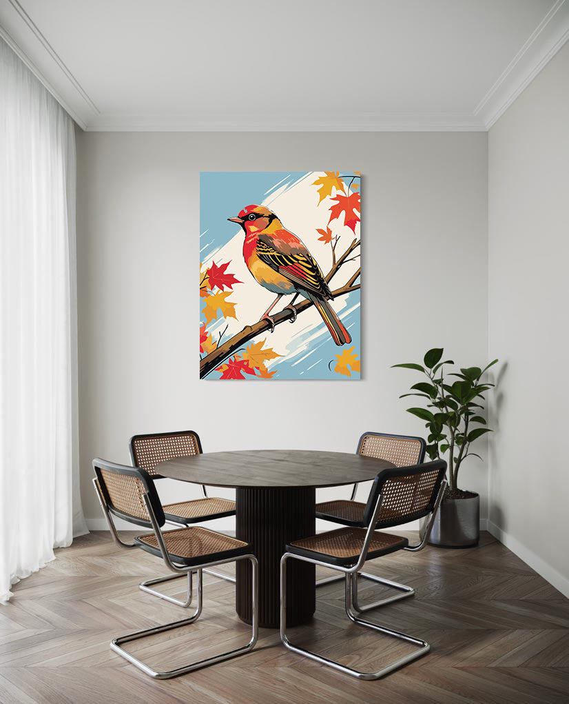 Set Pictură pe numere – Pasăre Multicolor 6069