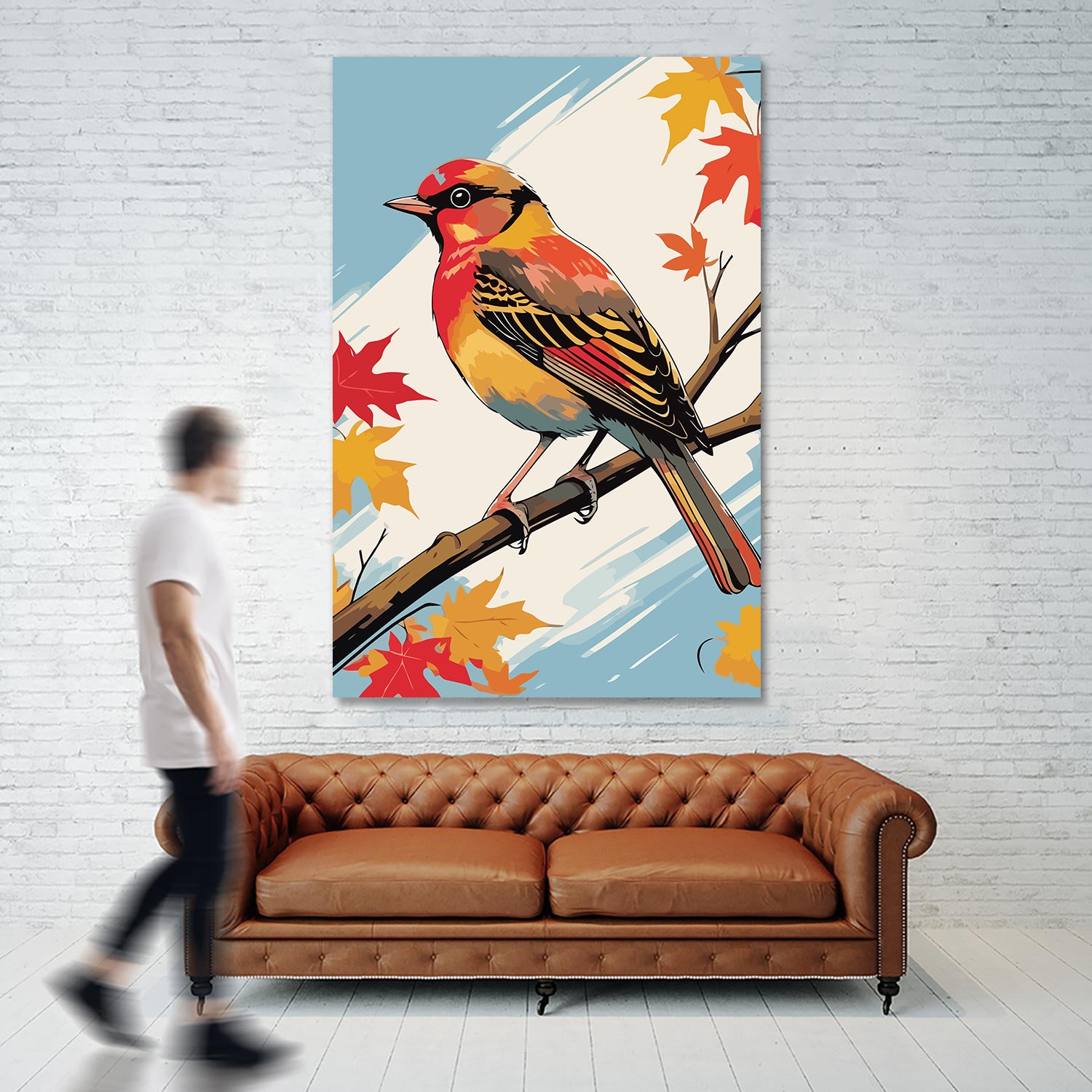 Set Pictură pe numere – Pasăre Multicolor 6069